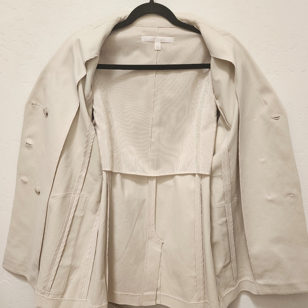 Nordstrom Collection Cotton Belted Trench Coat , Medium - Picture 7 of 7
